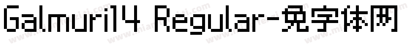Galmuri14 Regular字体转换